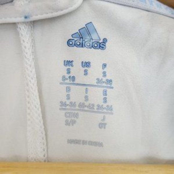 Adidas Cropped Hooded Jacket Custom Tie Dye Shibori Size Small - Picture 5 of 8